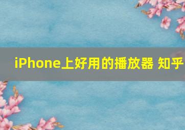 iPhone上好用的播放器 知乎